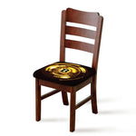 Bitcoin Crypto Symbol Print Chair Cushion Cover