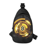 Bitcoin Crypto Symbol Print Chest Bag
