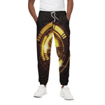 Bitcoin Crypto Symbol Print Cotton Pants