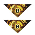 Bitcoin Crypto Symbol Print Dog Bandana
