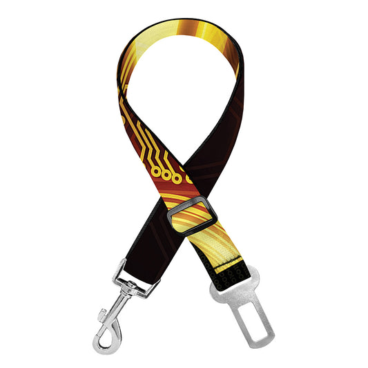Bitcoin Crypto Symbol Print Dog Seat Belt