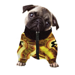 Bitcoin Crypto Symbol Print Dog Zip Up Jacket