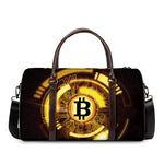 Bitcoin Crypto Symbol Print Duffle Bag