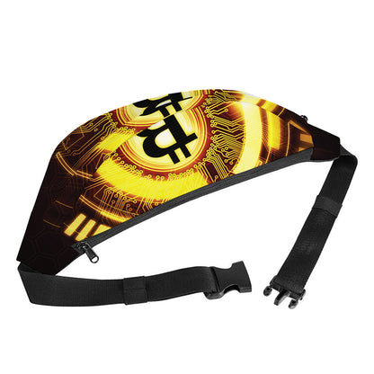 Bitcoin Crypto Symbol Print Fanny Pack