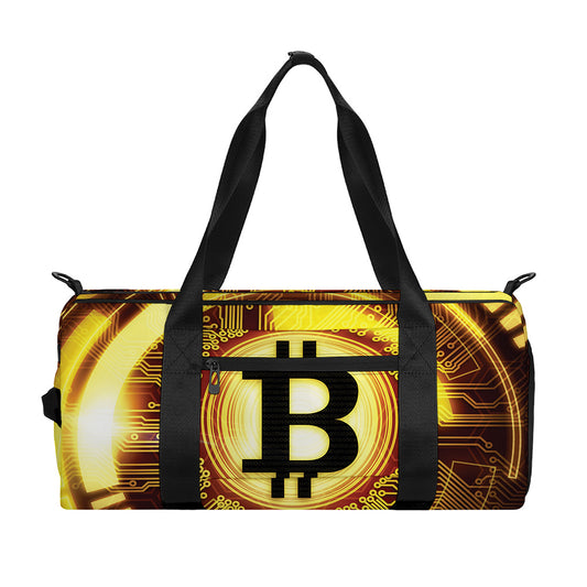 Bitcoin Crypto Symbol Print Gym Bag