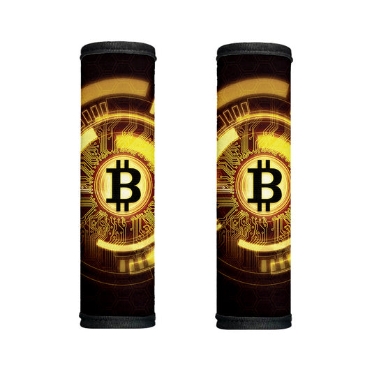 Bitcoin Crypto Symbol Print Handle Covers