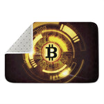 Bitcoin Crypto Symbol Print Indoor Door Mat