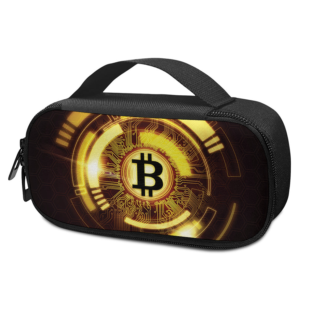 Bitcoin Crypto Symbol Print Insulin Cooler Travel Case