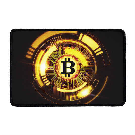 Bitcoin Crypto Symbol Print Kitchen Mat