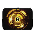 Bitcoin Crypto Symbol Print Laptop Sleeve