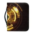 Bitcoin Crypto Symbol Print Leather Bible Cover