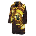 Bitcoin Crypto Symbol Print Men's Bathrobe
