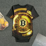 Bitcoin Crypto Symbol Print Men's Bodysuit