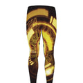 Bitcoin Crypto Symbol Print Men's Leggings