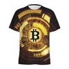 Bitcoin Crypto Symbol Print Men's Sports T-Shirt