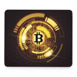 Bitcoin Crypto Symbol Print Mouse Pad