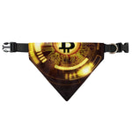 Bitcoin Crypto Symbol Print Over The Collar Dog Bandana
