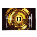Bitcoin Crypto Symbol Print Placemat