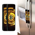 Bitcoin Crypto Symbol Print Refrigerator Handle Covers