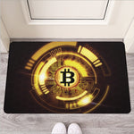 Bitcoin Crypto Symbol Print Rubber Doormat