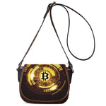 Bitcoin Crypto Symbol Print Saddle Bag