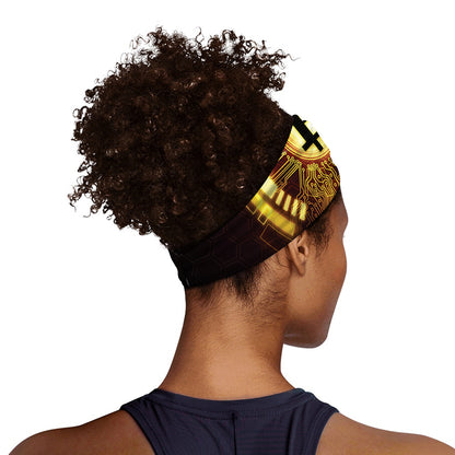 Bitcoin Crypto Symbol Print Sports Headband