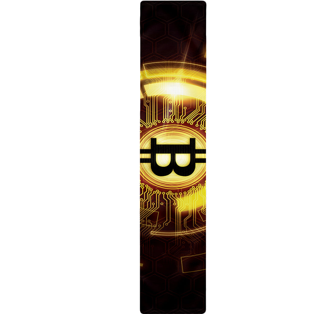 Bitcoin Crypto Symbol Print Table Runner
