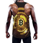 Bitcoin Crypto Symbol Print Training Tank Top