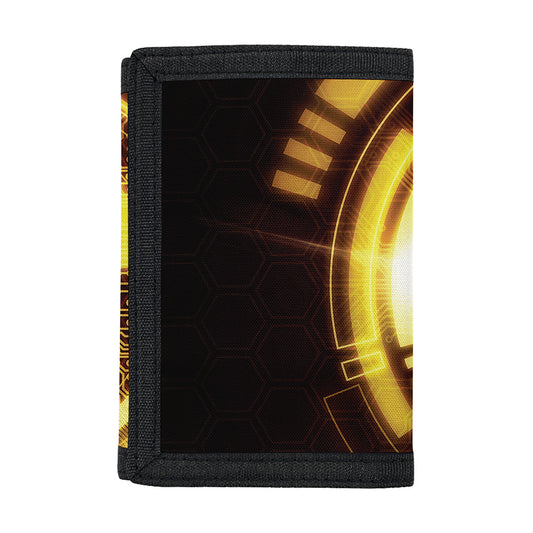 Bitcoin Crypto Symbol Print Trifold Wallet