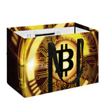Bitcoin Crypto Symbol Print Utility Tote Bag