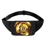 Bitcoin Crypto Symbol Print Waist Bag