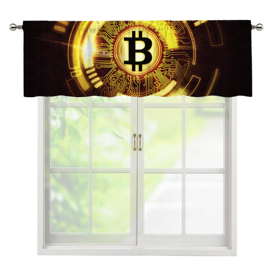 Bitcoin Crypto Symbol Print Window Valance