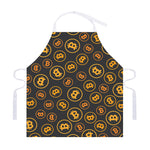 Bitcoin Cryptocurrency Pattern Print Adjustable Apron