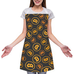 Bitcoin Cryptocurrency Pattern Print Adjustable Apron