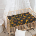 Bitcoin Cryptocurrency Pattern Print Baby Crib Sheet