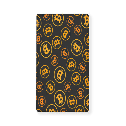 Bitcoin Cryptocurrency Pattern Print Baby Crib Sheet