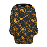 Bitcoin Cryptocurrency Pattern Print Baby Seat Cover