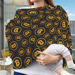 Bitcoin Cryptocurrency Pattern Print Baby Seat Cover