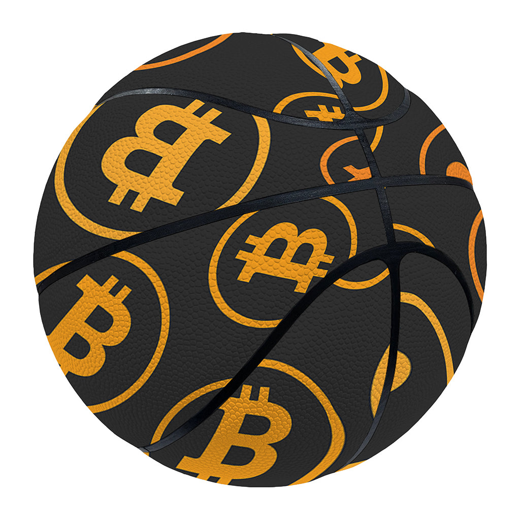 Bitcoin Cryptocurrency Pattern Print Basketball