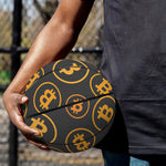 Bitcoin Cryptocurrency Pattern Print Basketball
