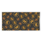 Bitcoin Cryptocurrency Pattern Print Beach Towel