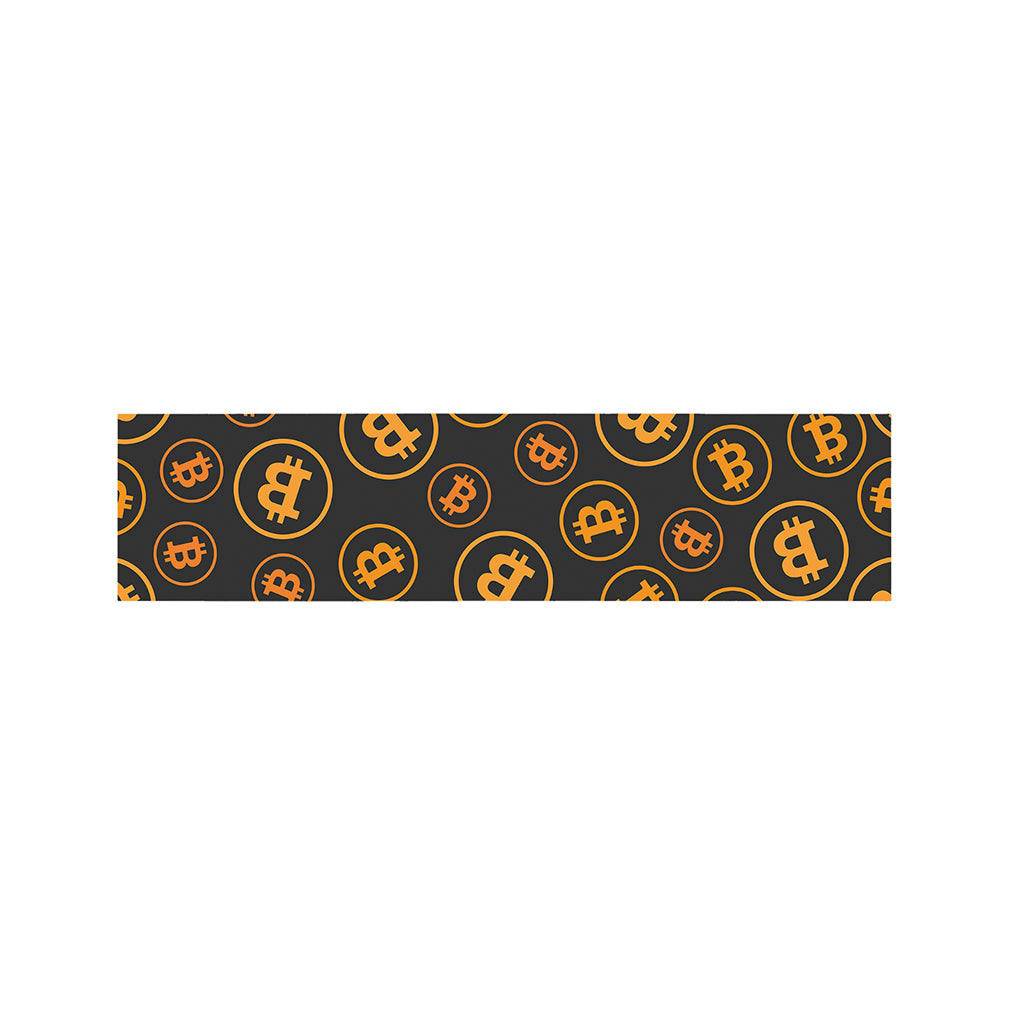 Bitcoin Cryptocurrency Pattern Print Bed Runner