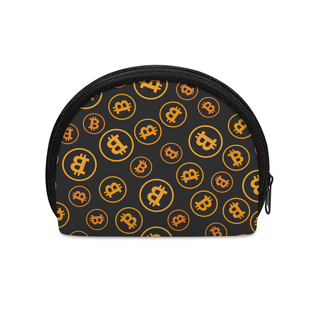 Bitcoin Cryptocurrency Pattern Print Coin Purse