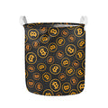 Bitcoin Cryptocurrency Pattern Print Collapsible Laundry Basket