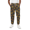Bitcoin Cryptocurrency Pattern Print Cotton Sweatpants