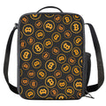 Bitcoin Cryptocurrency Pattern Print Crossbody Lunch Bag