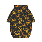 Bitcoin Cryptocurrency Pattern Print Dog Zip Up Hoodie