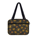 Bitcoin Cryptocurrency Pattern Print Double Strap Bible Bag