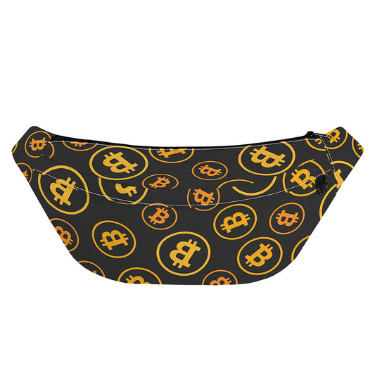 Bitcoin Cryptocurrency Pattern Print Fanny Pack