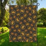 Bitcoin Cryptocurrency Pattern Print Garden Flag